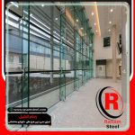 نصب و اجرای نمای شیشه ای فین گلس بانک