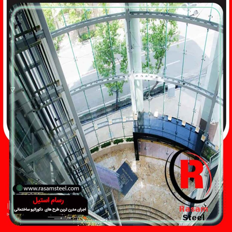 ساخت نمای شیشه اسپایدر