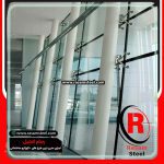 قیمت اجرای نمای شیشه ای اسپایدر