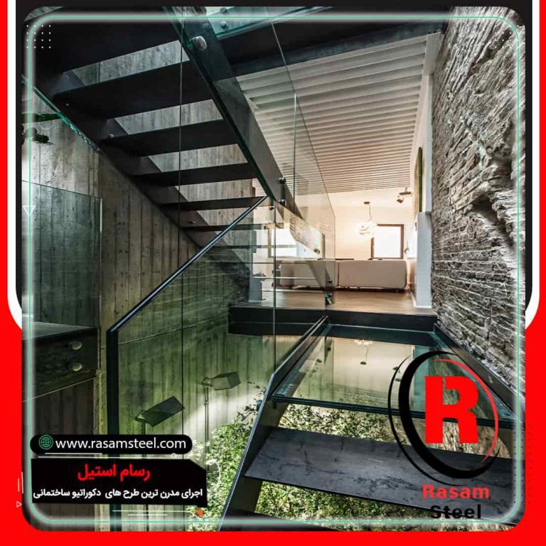 اجرای راه پله استیل پیش ساخته تهران