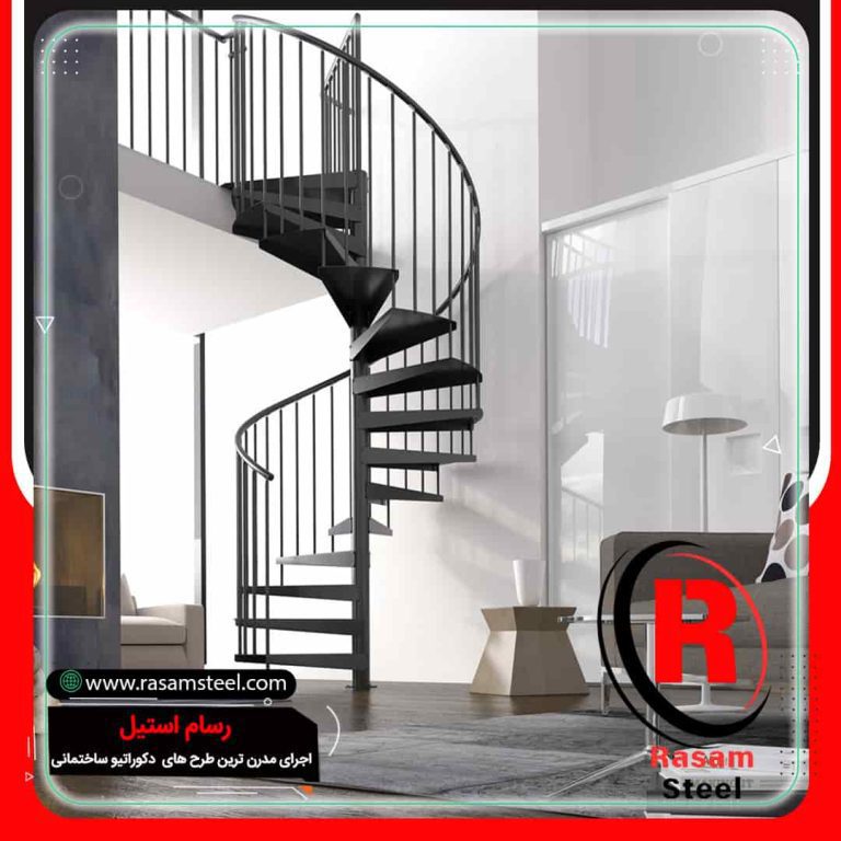 قیمت ساخت راه پله دوبلکس مارپیچ استیل
