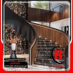 راه پله دوبلکس گرد