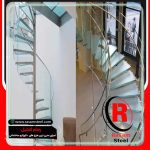 راه پله دوبلکس شیشه ای قیمت