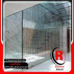 نرده شیشه ای راه پله شیشه ای دوبلکس