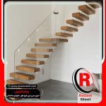 ساخت راه پله معلق چوبی دوبلکس