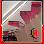 راه پله معلق شیشه رنگی