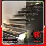 راه پله مدرن معلق سنگی