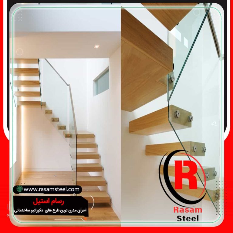 قیمت اجرای راه پله معلق کنار دیوار کم جا