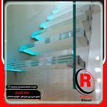 قیمت کف پله راه پله معلق شیشه ای