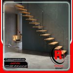 راه پله معلق چوبی قیمت تهران