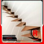 راه پله فلزی مدرن و خاص و شیک