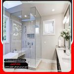 اجرای پارتیشن شیشه ای حمام