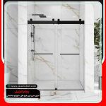 پارتیشن شیشه ای حمام فریم دار
