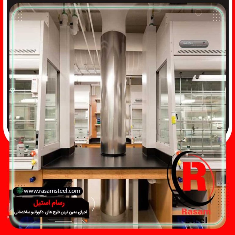 قیمت ساخت و اجرای ستون استیل براق