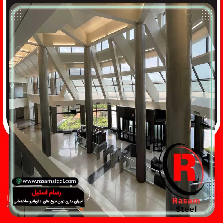 ساخت ستون استیل سالن فرودگاه