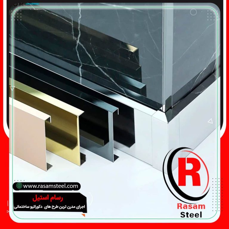 اجرای قرنیز استیل مشکی