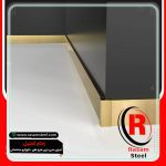 اجرای قرنیز استیل طلایی
