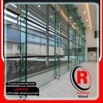 اجرای پارتیشن شیشه ای مدرن بانکی