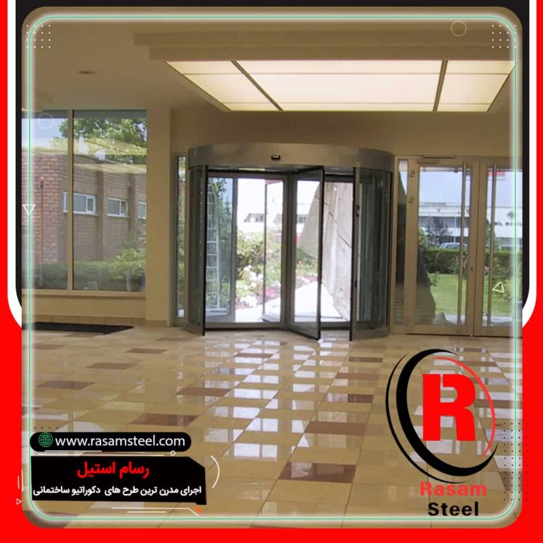 طراحی و اجرای کاور استیل دکوراسیون درب