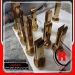 خرید و فروش یراق الات و اتصالات نرده شیشه ای اسپیگات طلایی