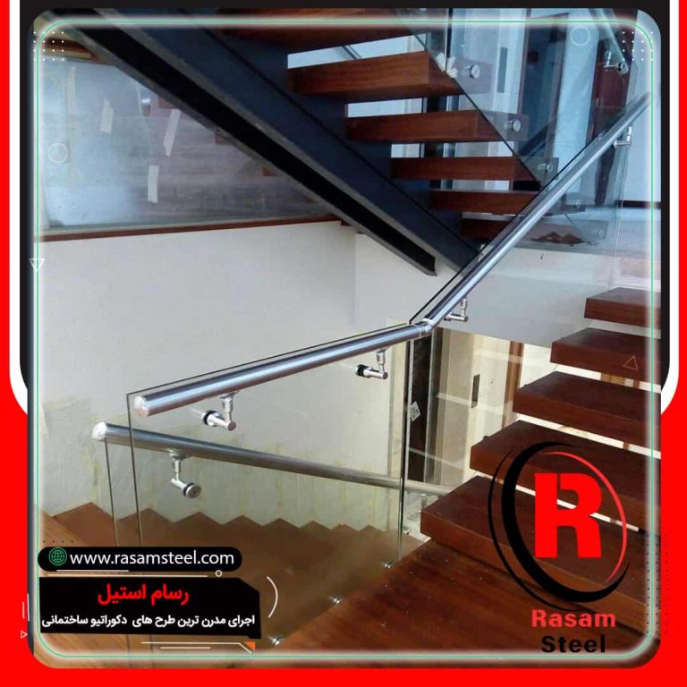 فروش اتصالات هندریل به شیشه نرده پله