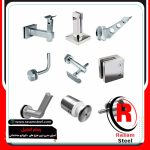 خرید و قیمت یراق الات و اتصالات نرده شیشه ای پله