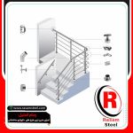 خرید قطعات نرده استیل