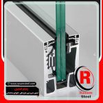 ساخت پروفیل نرده شیشه ای روکار اکسپوز