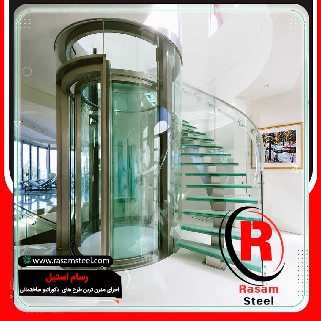 ساخت و نصب آسانسور شیشه ای