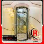 ساخت آسانسور شیشه ای گرد