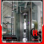 سااخت کابین آسانسور شیشه ای