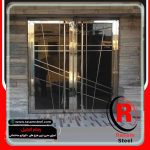 پروژه ساخت درب استیل ورودی مجتمع دولنگه
