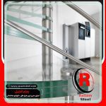 قیمت کف پله راه پله مارپیچ استیل شیشه ای