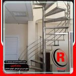 راه پله مارپیچ حول محور