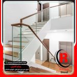 هندریل شیشه ای فریم لس روکار