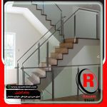 جان پناه شیشه ای راه پله قیمت