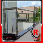 هندریل شیشه ای خط مربع