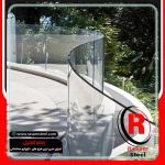 هندریل شیشه ای فریم لس روکار قیمت