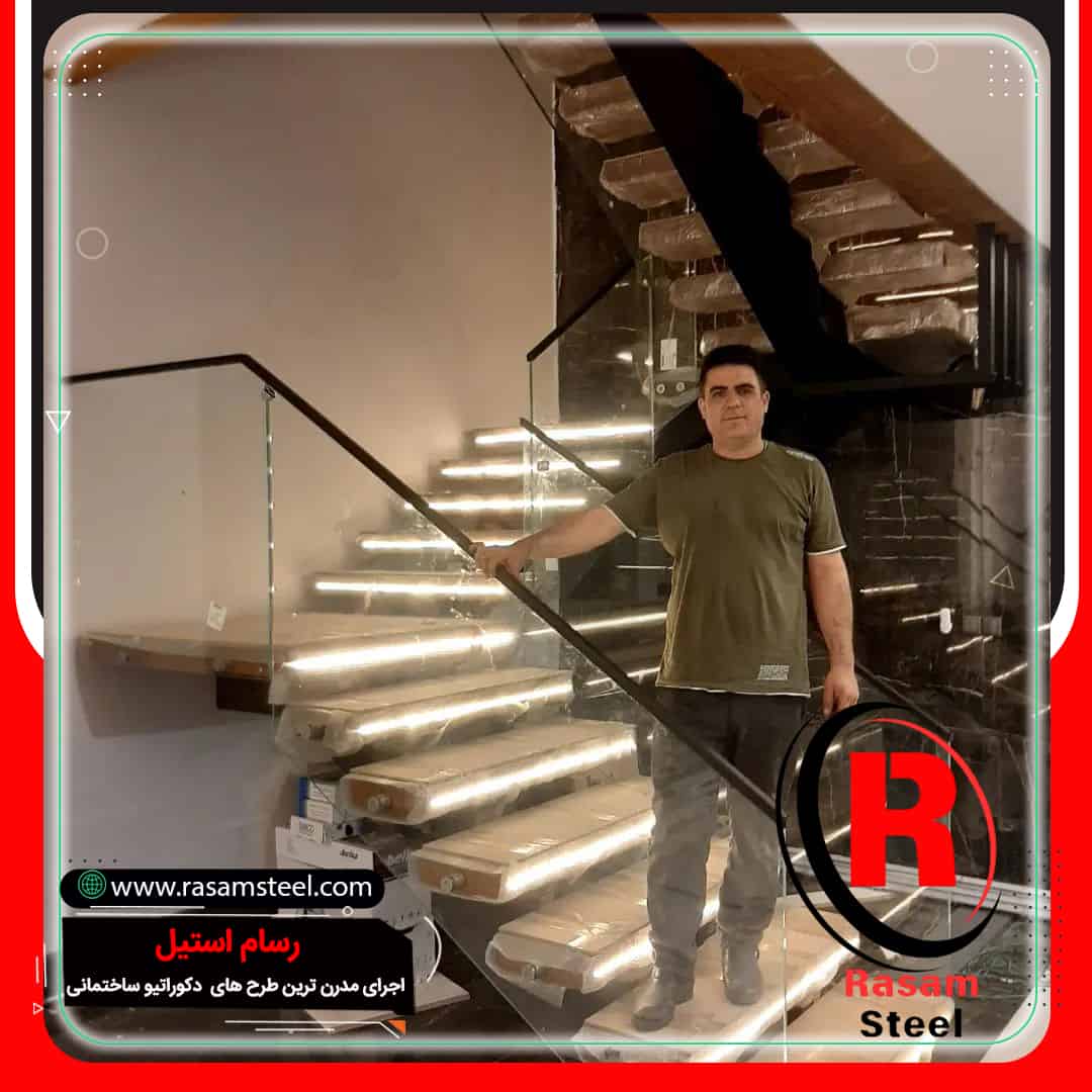 پروژه ساخت نرده شیشه ای فیکس پوینت